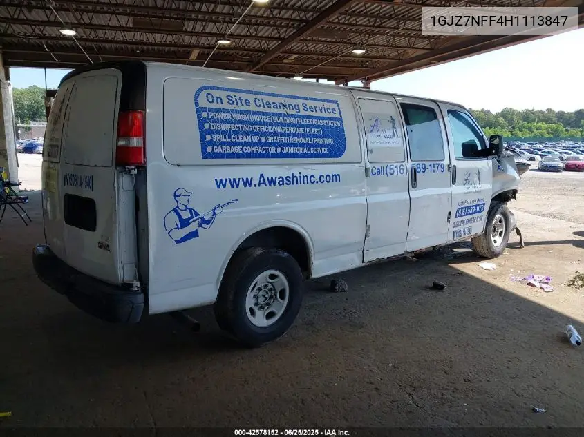 2017 GMC Savana 3500 Ls VIN: 1GJZ7NFF4H1113847 Lot: 42578152