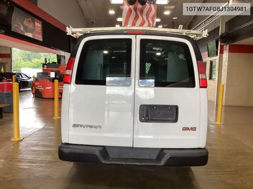 2018 GMC Savana G2500 VIN: 1GTW7AFG8J1304981 Lot: 42650273