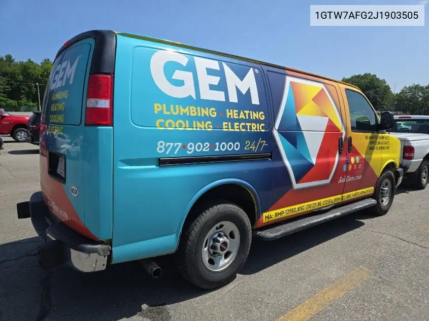2018 GMC Savana G2500 VIN: 1GTW7AFG2J1903505 Lot: 42666489
