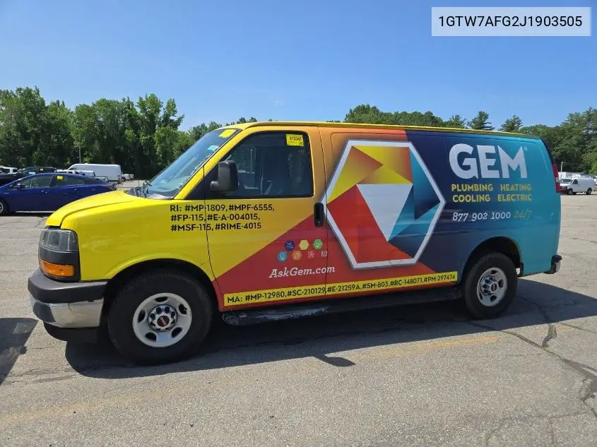 2018 GMC Savana G2500 VIN: 1GTW7AFG2J1903505 Lot: 42666489