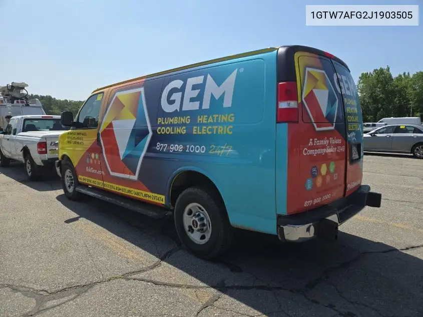 2018 GMC Savana G2500 VIN: 1GTW7AFG2J1903505 Lot: 42666489