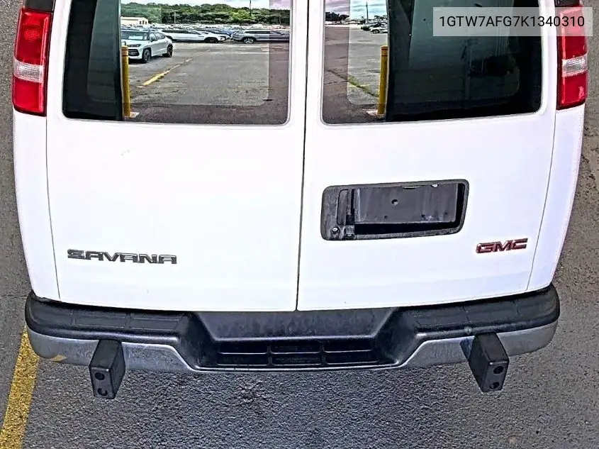2019 GMC Savana G2500 VIN: 1GTW7AFG7K1340310 Lot: 42642641