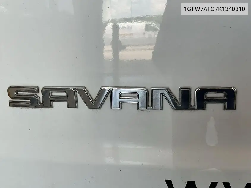 2019 GMC Savana G2500 VIN: 1GTW7AFG7K1340310 Lot: 42642641