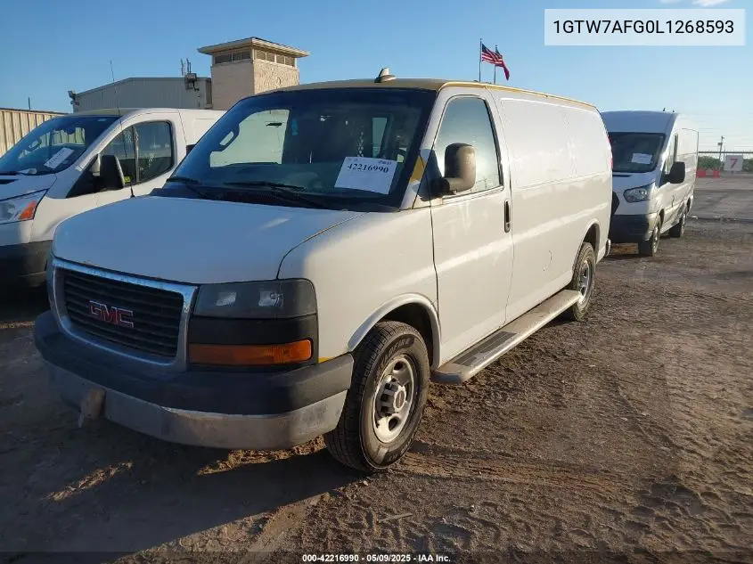 2020 GMC Savana Cargo Rwd 2500 Regular Wheelbase Work Van VIN: 1GTW7AFG0L1268593 Lot: 42216990