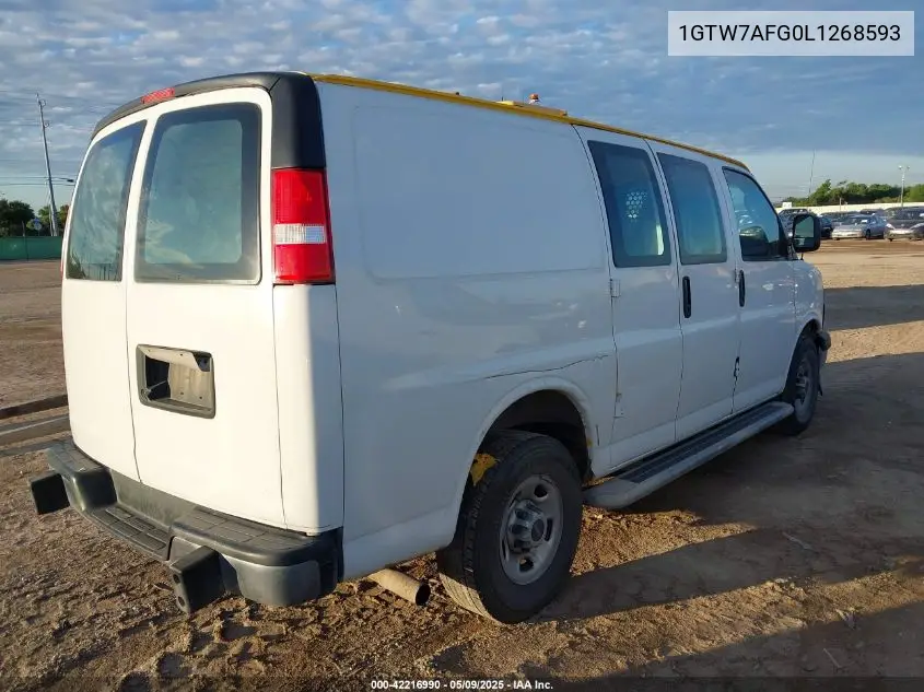 2020 GMC Savana Cargo Rwd 2500 Regular Wheelbase Work Van VIN: 1GTW7AFG0L1268593 Lot: 42216990