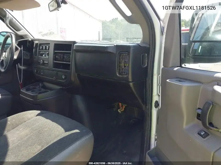 2020 GMC Savana Cargo Rwd 2500 Regular Wheelbase Work Van VIN: 1GTW7AFGXL1181526 Lot: 42621098