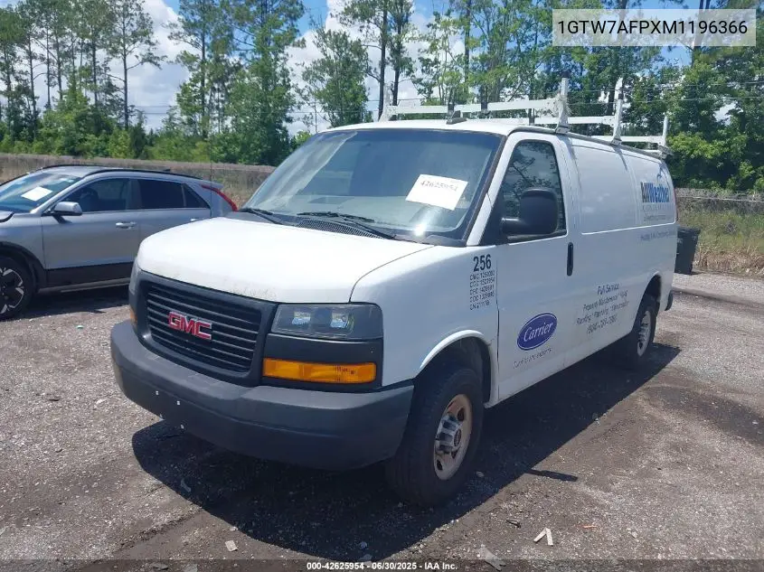 2021 GMC Savana Cargo Rwd 2500 Regular Wheelbase Work Van VIN: 1GTW7AFPXM1196366 Lot: 42625954