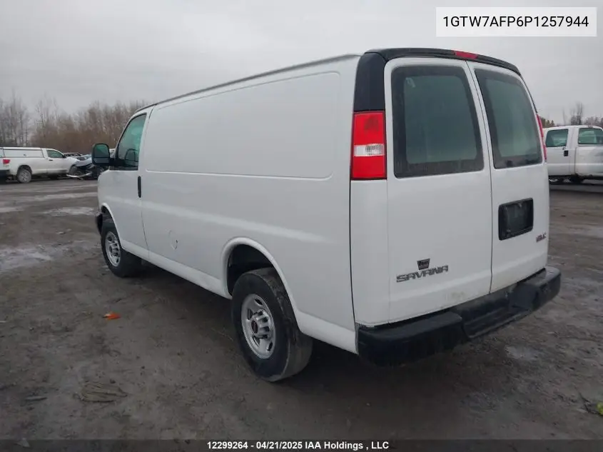 2023 GMC Savana G2500 VIN: 1GTW7AFP6P1257944 Lot: 12299264