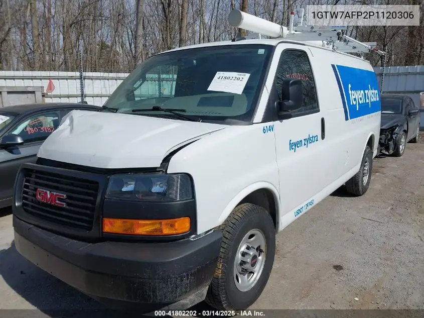 2023 GMC Savana Cargo Rwd 2500 Regular Wheelbase Work Van VIN: 1GTW7AFP2P1120306 Lot: 41802202