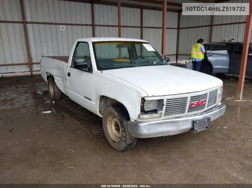 1990 GMC Sierra C1500 VIN: 1GTDC14H6LZ519732 Lot: 42194809
