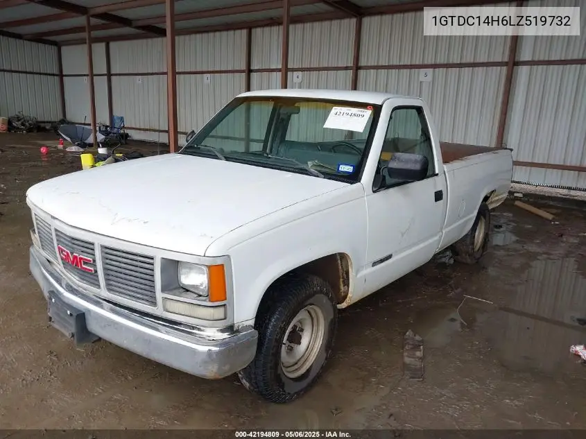 1990 GMC Sierra C1500 VIN: 1GTDC14H6LZ519732 Lot: 42194809