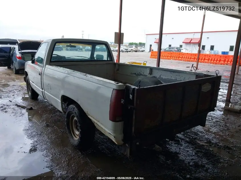 1990 GMC Sierra C1500 VIN: 1GTDC14H6LZ519732 Lot: 42194809
