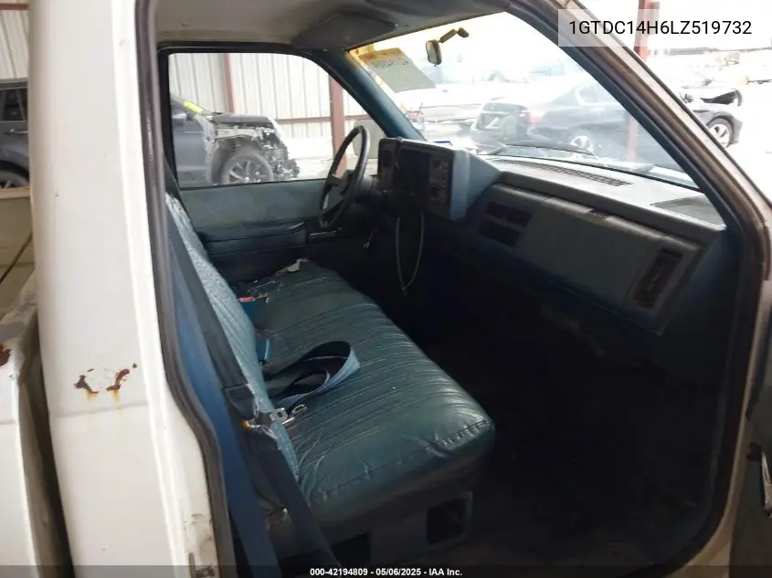 1990 GMC Sierra C1500 VIN: 1GTDC14H6LZ519732 Lot: 42194809