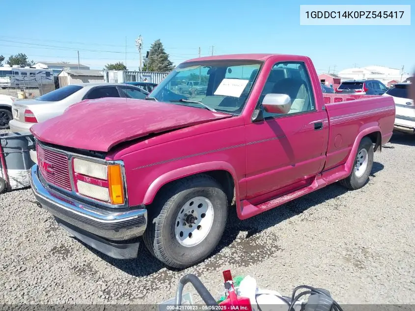1993 GMC Sierra C1500 VIN: 1GDDC14K0PZ545417 Lot: 42170823