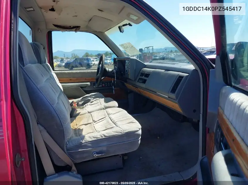 1993 GMC Sierra C1500 VIN: 1GDDC14K0PZ545417 Lot: 42170823