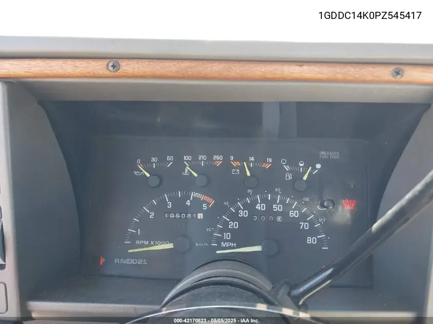1993 GMC Sierra C1500 VIN: 1GDDC14K0PZ545417 Lot: 42170823