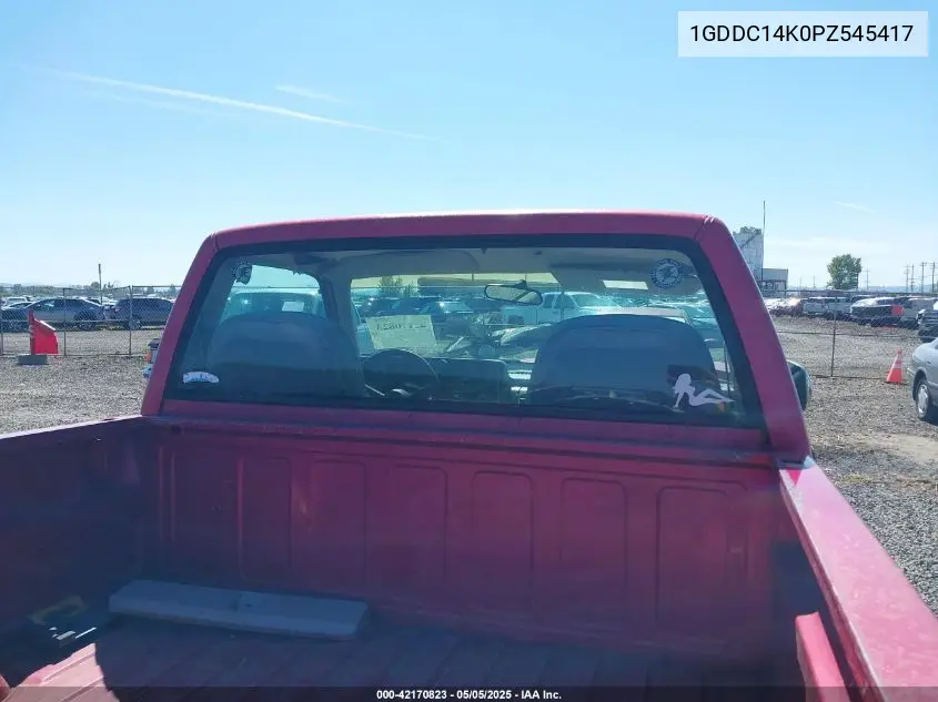 1993 GMC Sierra C1500 VIN: 1GDDC14K0PZ545417 Lot: 42170823