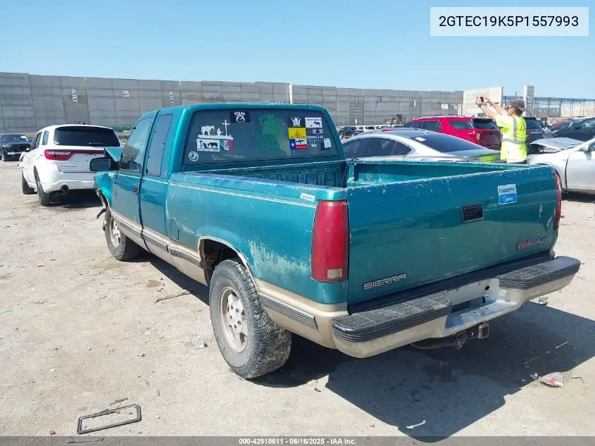 1993 GMC Sierra C1500 VIN: 2GTEC19K5P1557993 Lot: 42518611