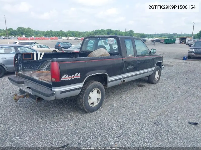 1993 GMC Sierra K2500 VIN: 2GTFK29K9P1506154 Lot: 42566782