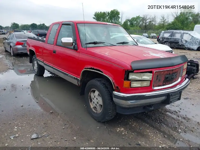 1994 GMC Sierra K1500 VIN: 2GTEK19K4R1548045 Lot: 42569550