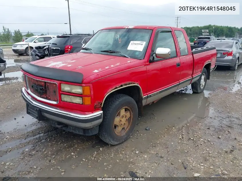 1994 GMC Sierra K1500 VIN: 2GTEK19K4R1548045 Lot: 42569550