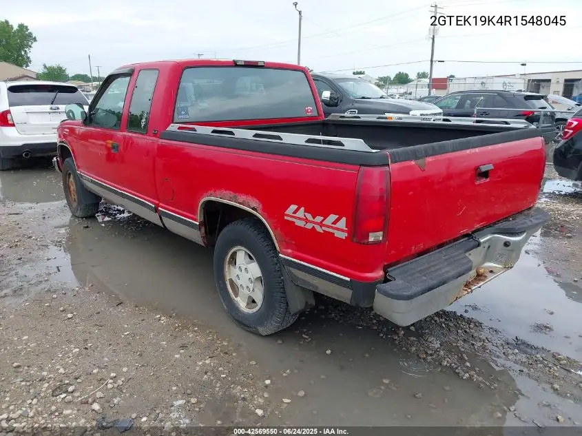 1994 GMC Sierra K1500 VIN: 2GTEK19K4R1548045 Lot: 42569550