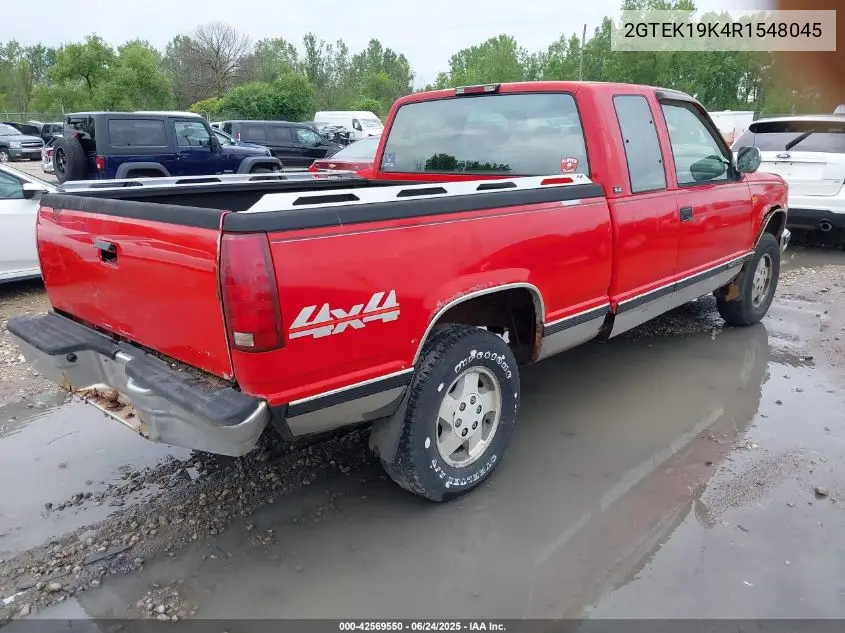 1994 GMC Sierra K1500 VIN: 2GTEK19K4R1548045 Lot: 42569550
