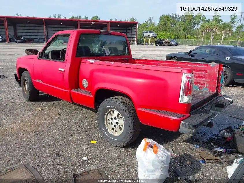 1994 GMC Sierra C1500 VIN: 1GTDC14Z6RZ549329 Lot: 42647831