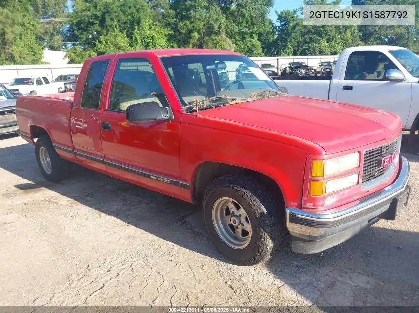 1995 GMC Sierra C1500 VIN: 2GTEC19K1S1587792 Lot: 42213611