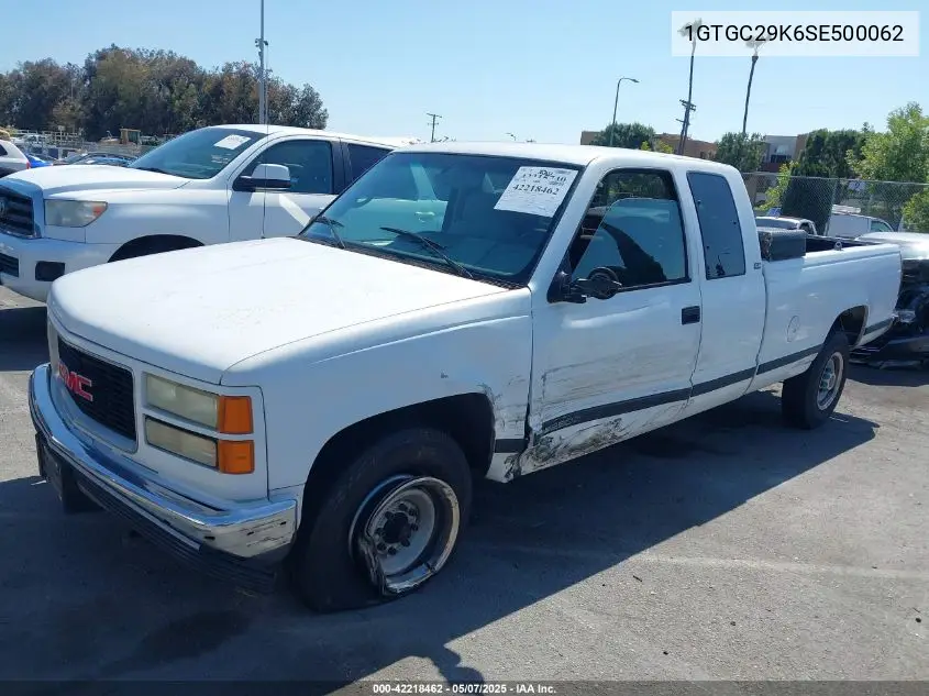 1995 GMC Sierra C2500 VIN: 1GTGC29K6SE500062 Lot: 42218462