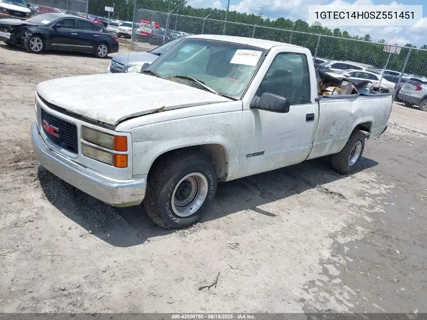 1995 GMC Sierra C1500 VIN: 1GTEC14H0SZ551451 Lot: 42500780