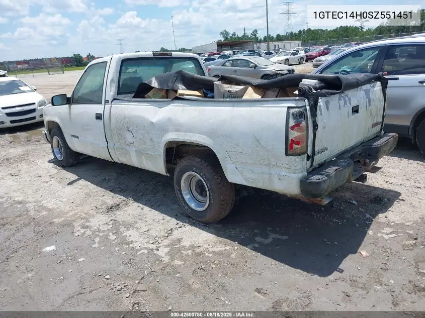 1995 GMC Sierra C1500 VIN: 1GTEC14H0SZ551451 Lot: 42500780