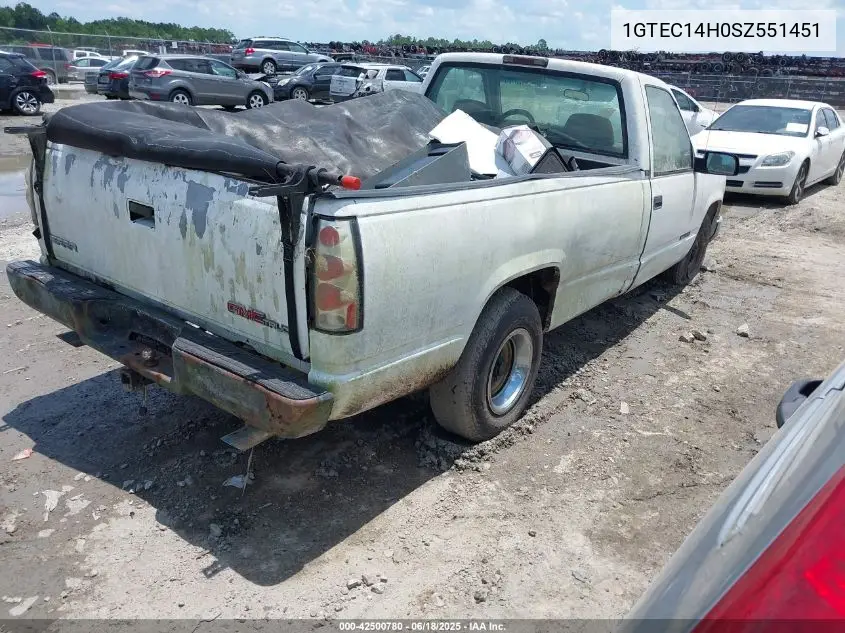 1995 GMC Sierra C1500 VIN: 1GTEC14H0SZ551451 Lot: 42500780