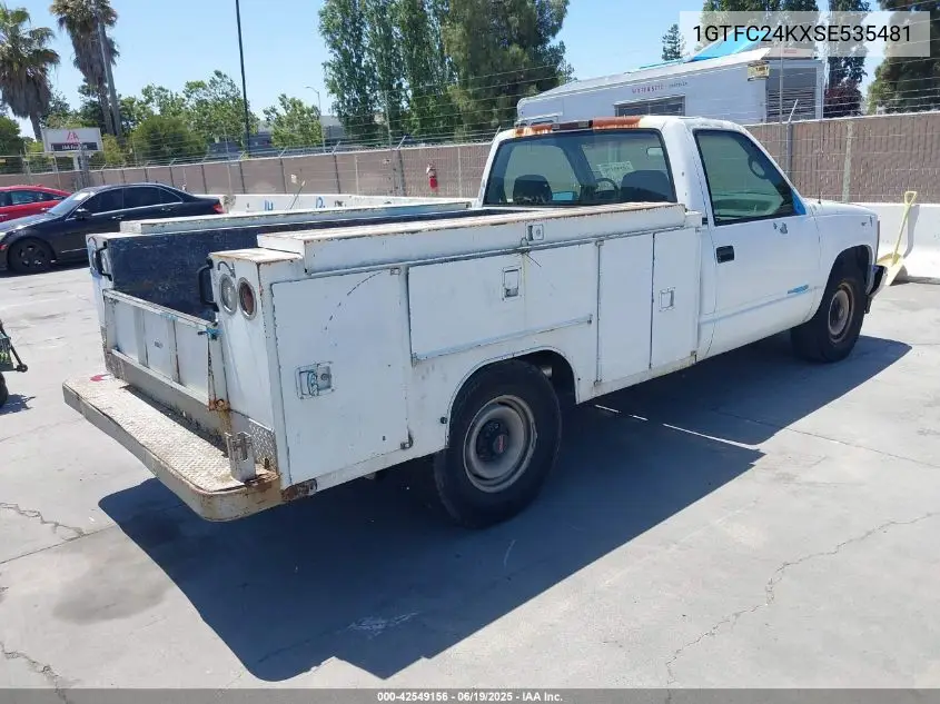 1995 GMC Sierra C2500 VIN: 1GTFC24KXSE535481 Lot: 42549156
