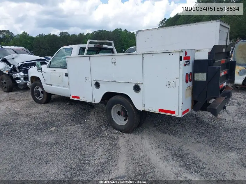 1996 GMC Sierra C3500 VIN: 1GDJC34R5TE518534 Lot: 42177479