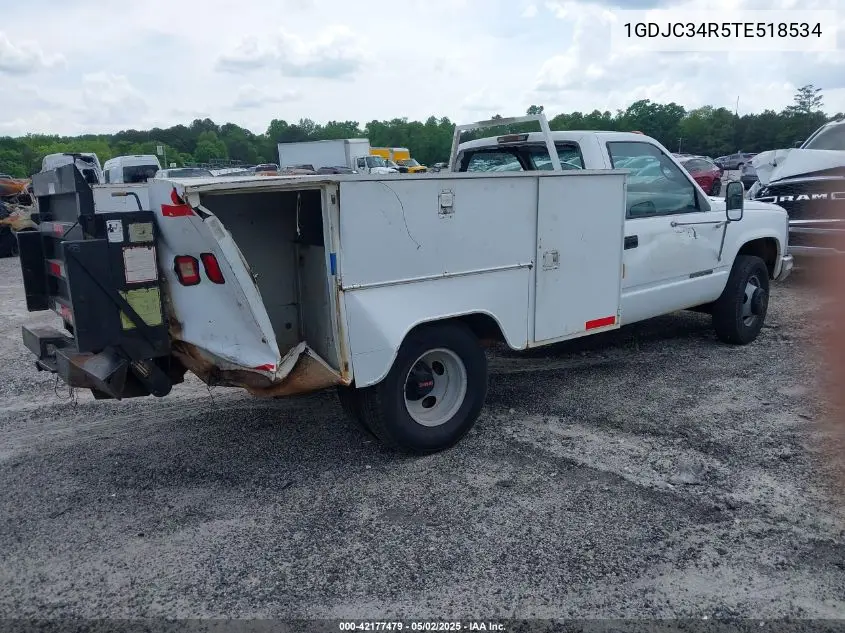1996 GMC Sierra C3500 VIN: 1GDJC34R5TE518534 Lot: 42177479