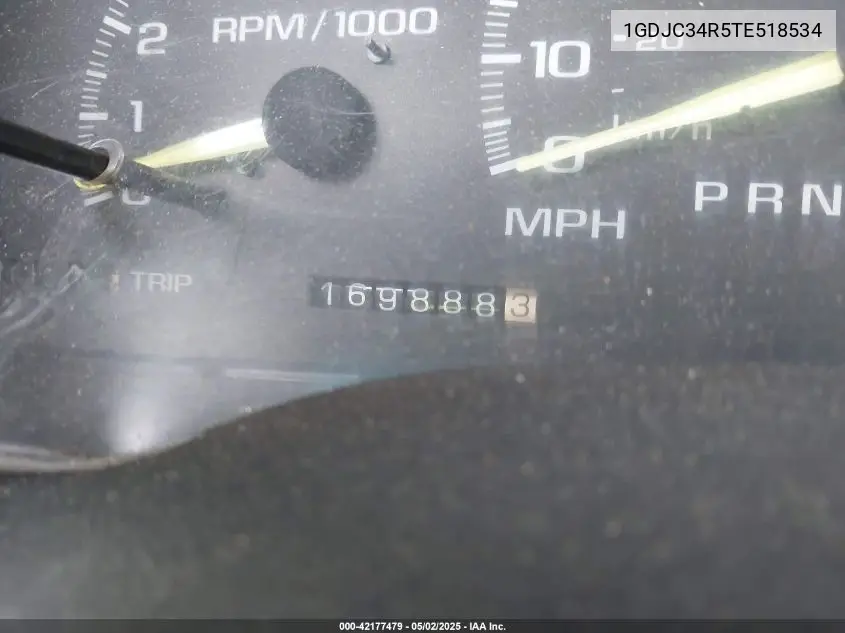 1996 GMC Sierra C3500 VIN: 1GDJC34R5TE518534 Lot: 42177479