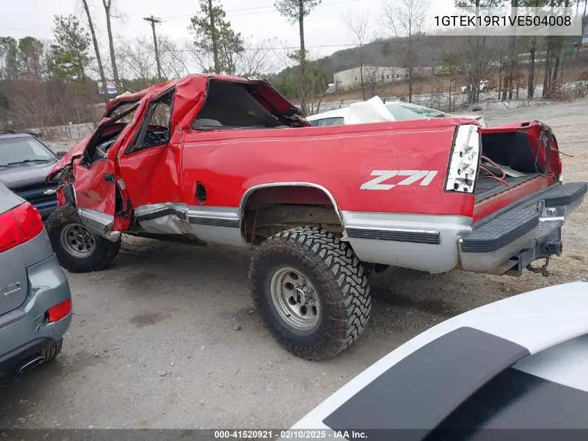 1997 GMC Sierra 1500 Sl Wideside VIN: 1GTEK19R1VE504008 Lot: 41520921