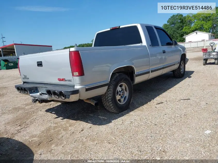 1997 GMC Sierra 1500 Sl Wideside VIN: 1GTEC19R3VE514486 Lot: 42179398