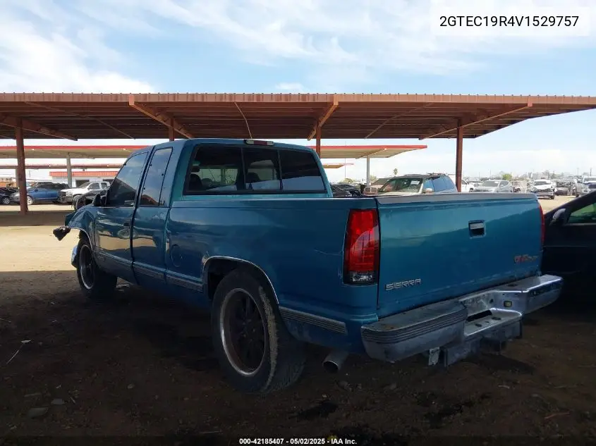 1997 GMC Sierra 1500 Sl Wideside VIN: 2GTEC19R4V1529757 Lot: 42185407