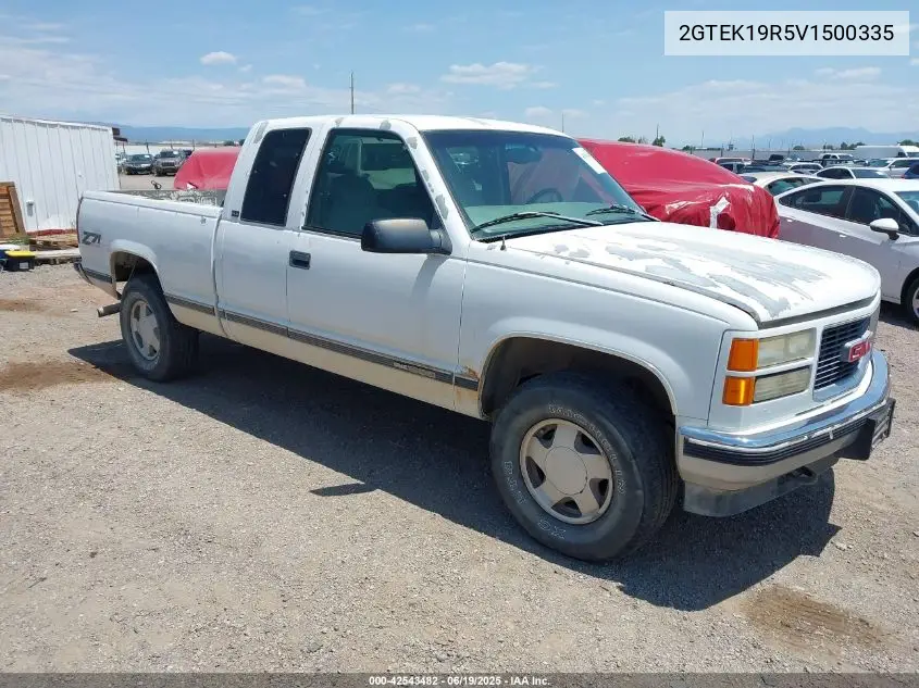 1997 GMC Sierra 1500 Sl Wideside VIN: 2GTEK19R5V1500335 Lot: 42543482