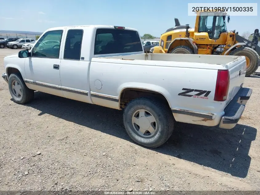 1997 GMC Sierra 1500 Sl Wideside VIN: 2GTEK19R5V1500335 Lot: 42543482