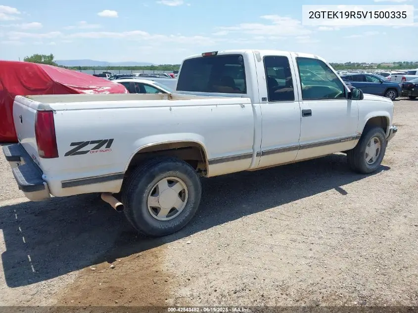 1997 GMC Sierra 1500 Sl Wideside VIN: 2GTEK19R5V1500335 Lot: 42543482