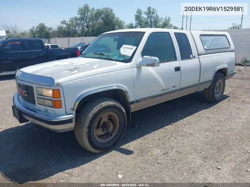 1997 GMC Sierra 1500 Sl Wideside VIN: 2GDEK19R6V1529581 Lot: 42559909