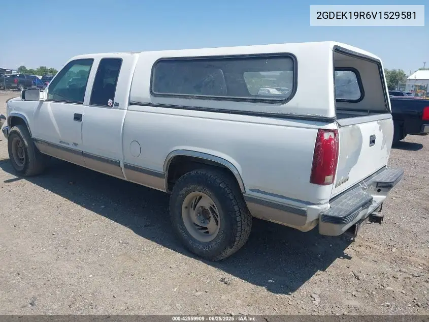 1997 GMC Sierra 1500 Sl Wideside VIN: 2GDEK19R6V1529581 Lot: 42559909