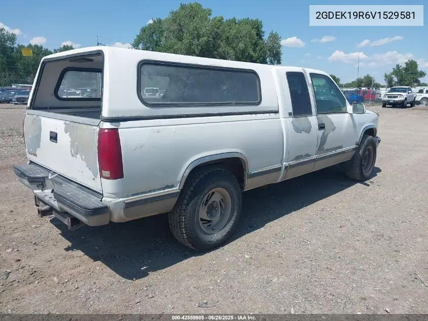 1997 GMC Sierra 1500 Sl Wideside VIN: 2GDEK19R6V1529581 Lot: 42559909