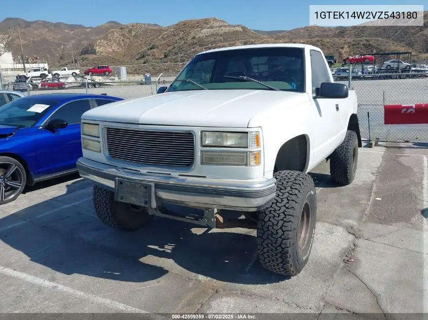 1997 GMC Sierra 1500 Sl Wideside VIN: 1GTEK14W2VZ543180 Lot: 42599359