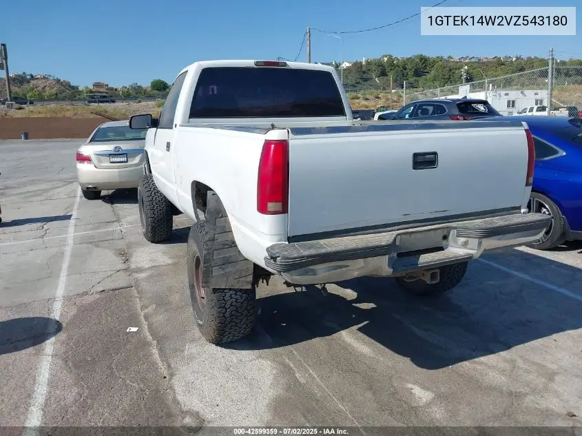 1997 GMC Sierra 1500 Sl Wideside VIN: 1GTEK14W2VZ543180 Lot: 42599359
