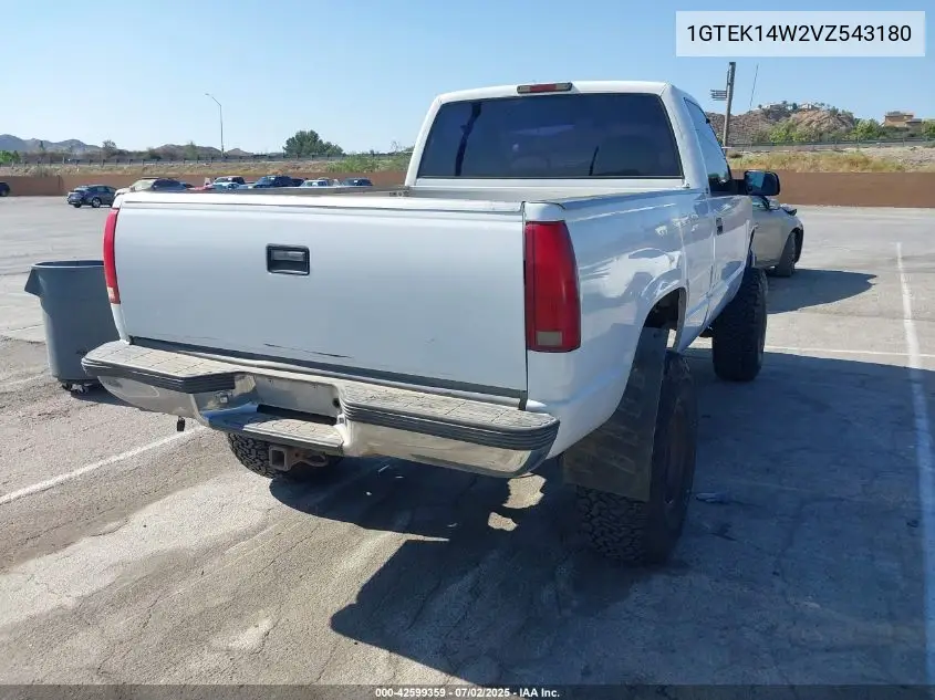 1997 GMC Sierra 1500 Sl Wideside VIN: 1GTEK14W2VZ543180 Lot: 42599359