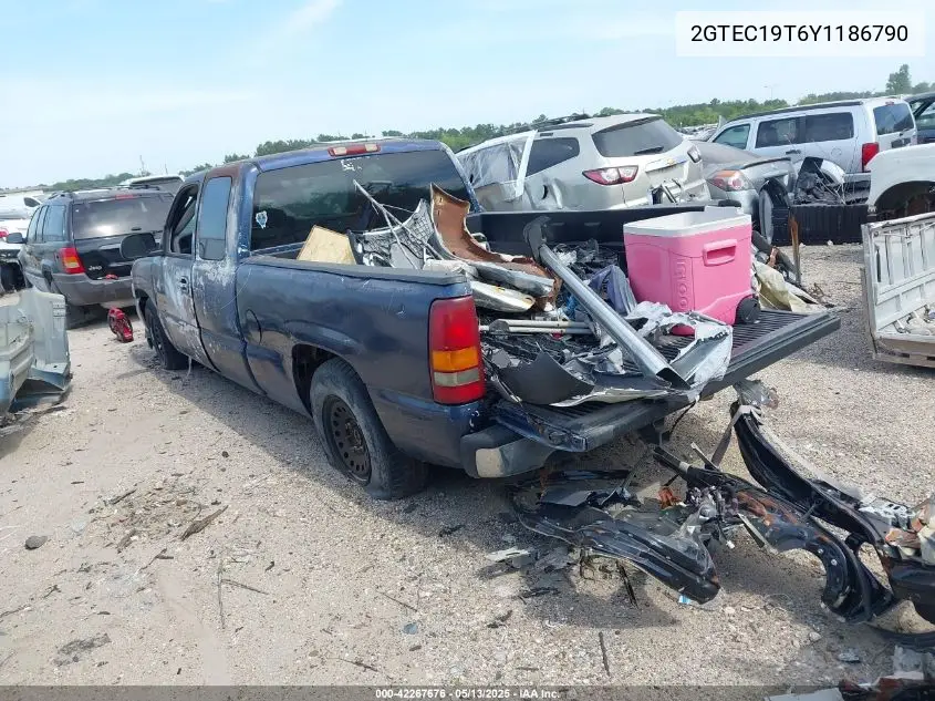 2000 GMC Sierra 1500 Sle VIN: 2GTEC19T6Y1186790 Lot: 42267676